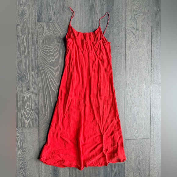 J. Crew Gwyneth Cupro-Blend Slip Dress in Persimmon Size 10 - Picture 5 of 6